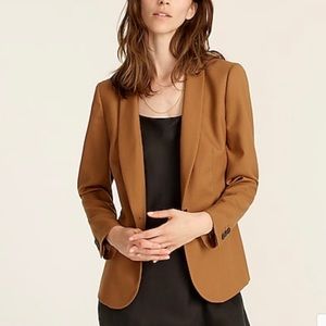 J crew Parke blazer in wool flannel, tan, size 2
